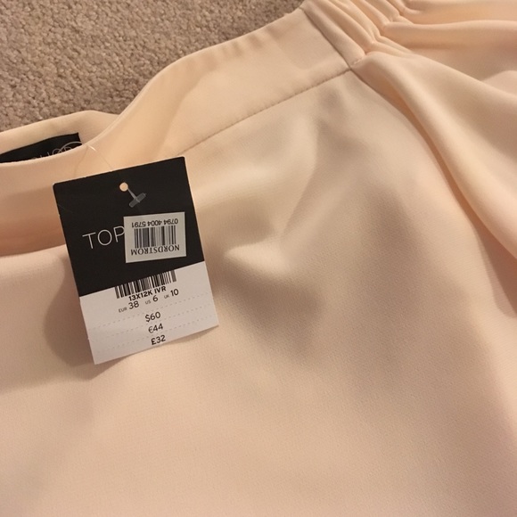 Nwt Topshop Off the Shoulder Top Size 6 - Picture 3 of 3